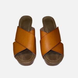 Cato size 11 mod style light brown chunky heels